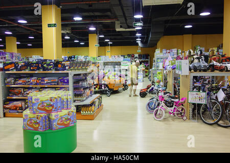 Burgas, Bulgaria - JUNE 23, 2016: Burgas Mall Galleria the largest shopping center in Bulgaria which hundreds of shoppers and tourists visit every day Stock Photo