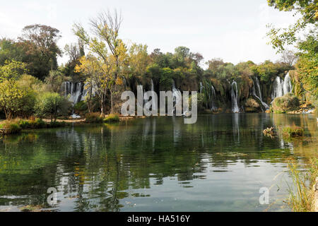 Kravica waterfall on the Trebizat River, Ljubuski, Bosnia and Herzegovina. Stock Photo