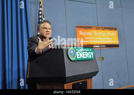 The Department of Energy's Hispanic Heritage Month event, celebrating contributions of Hispanic scientists and engineers in energy and science fields. The image emphasizes diversity in energy research and innovation. Stock Photo