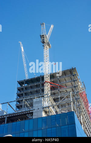 Construction of high rise offices in Manchester. Stock Photo