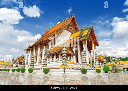 Wat Suthat Thep Wararam is a Buddhist temple. Temple at Bangkok, Thailand Stock Photo