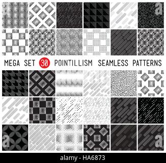 Universal set vector seamless patterns Stock Vector