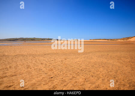 Liencres dunes nature reserve in the Cantabrian sea Stock Photo