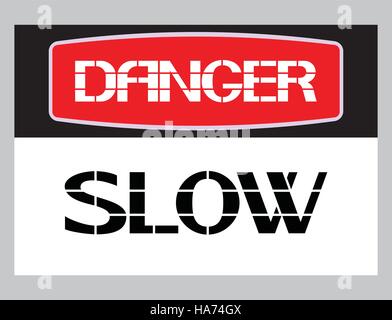 A rectangular sign black, red, white color, the font in the form of a stencil. Stock Vector