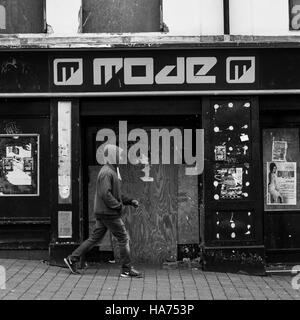 Empty bars near Bradford City Centre, West Yorkshire, England Stock Photo