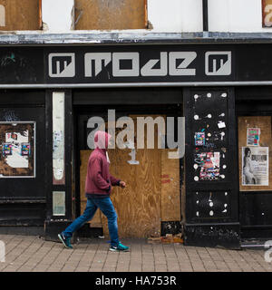 Empty bars near Bradford City Centre, West Yorkshire, England Stock Photo