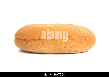 Burger bun isolated on white background with clipping path Stock Photo