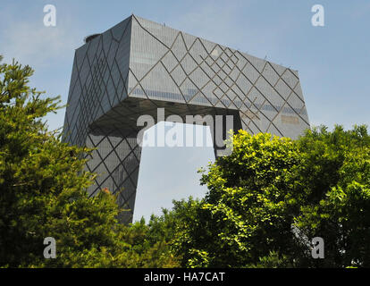 CCTV TV station HQ , Central Business District, Beijing, China, Asia Stock Photo