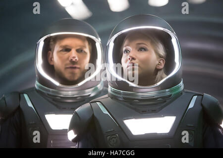 PASSENGERS 2016 Columbia Pictures film with Jennifer Lawrence and Chris Pratt Stock Photo
