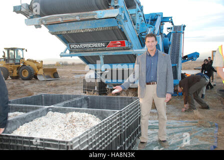 Ivory Crush 2013 event, organized by the U.S. Fish and Wildlife Service, focused on the destruction of illegal ivory products to combat wildlife trafficking and promote conservation efforts. Stock Photo