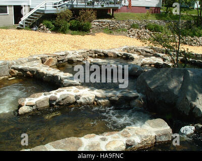A fish ladder installed at a park in Maine provides a critical route ...