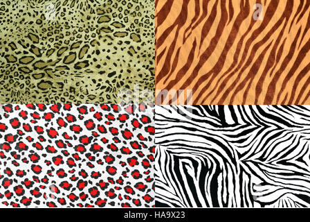safari style fabric collection can use for background Stock Photo