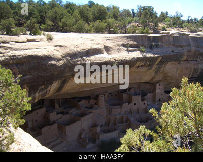 Interior of the cliff dwellings in Mesa Verde National Parks, Colorado ...