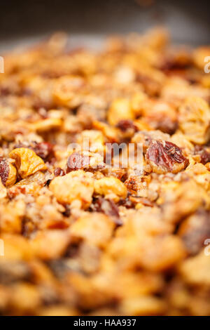Background of peeled roasted chestnuts