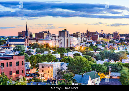 Portland, Maine, USA downtown skyline. Stock Photo