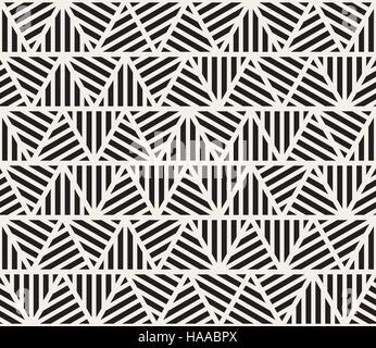 Vector Seamless Triangle Stripes Pattern Stock Vector