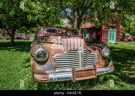 Classic 1940/41 Buick Eight located near historic Route 66 in Missouri Stock Photo