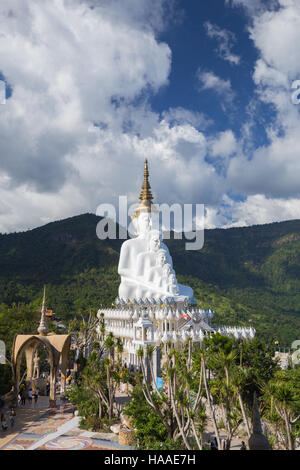 Five Buddhas at Wat Phra Thad Pha Son Kaew Temple, Thailand Stock Photo