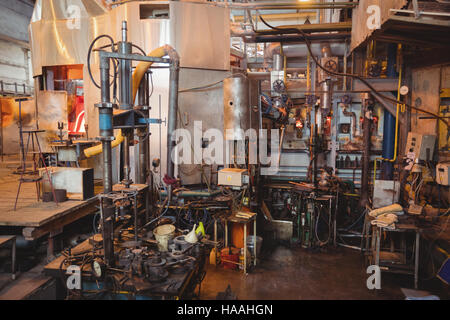 Empty workstation and machinery Stock Photo