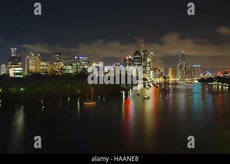 Brisbane night view Stock Photo