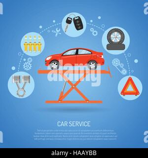 Car Service Concept Stock Vector