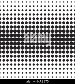 Vector halftone dots. Black dots on white background Stock Vector
