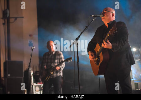 London, UK. 28th Nov, 2016. Black Francis & Joey Santiago of Pixies perform onstage at 02 Brixton Academy on November 28, 2016 in London, England. Credit:  Michael Jamison/Alamy Live News Stock Photo