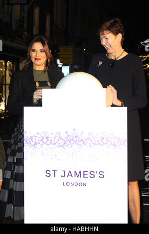 Cheryl Fernandez Versini and Liam Payne attend Fayre of St James Christmas Carol Concert. Stock Photo