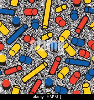 memphis background Stock Vector