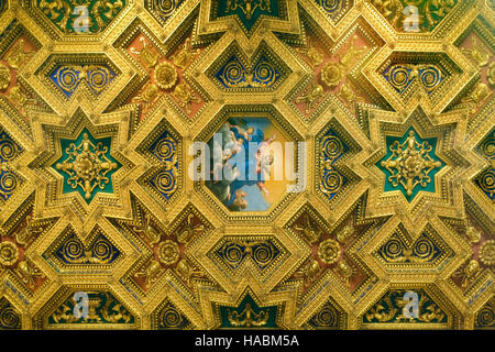 Ceilling of Santa Maria in Trastevere church, Rome Stock Photo