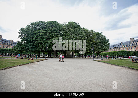 Place des Vosges, Marais district, Paris, France Stock Photo