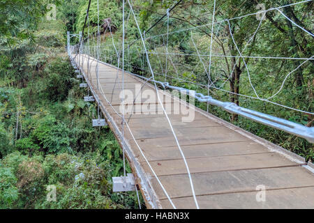 rope bridge, Cat Cat village, Lao Chai, Sapa, Vietnam, Asia Stock Photo