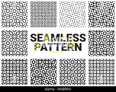 geometric seamless patterns Stock Vector
