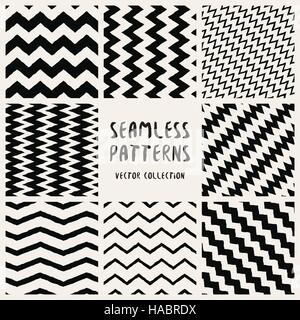 Set of seamless patterns Stock Vector