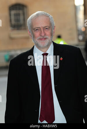 Jeremy Corbyn Leader of the Labour Party, attends the BBC Andrew Marr Show at the BBC Studios in London UK , 13, Nov 2016 Stock Photo