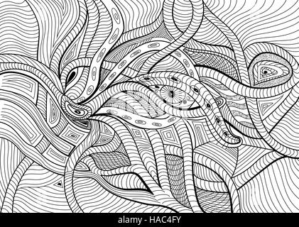 Hand Drawn Vector Art Nouveau Seamless Pattern. Retro Geometric Stylish  abstract background. Can be used for wallpaper, website background,  textile, p Stock Vector Image & Art - Alamy