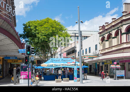 Brunswick Street Mall, Fortitude Valley, Brisbane, Queensland, Australia Stock Photo