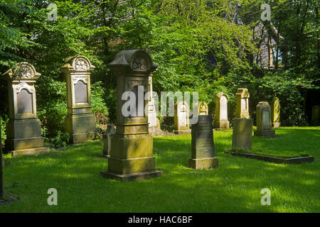 Deutschland, Nordrhein-Westfalen, Kreis Steinfurt, Ochtrup, Jüdischer Friedhof Stock Photo