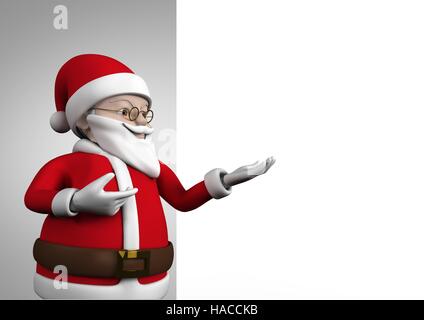 Close-up of 3D santa claus figurine gesturing Stock Photo