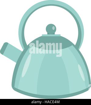 Kettle icon vector flat style. Isolated on white background.  illustration Stock Vector