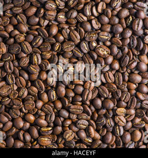 Roasted coffee beans background Stock Photo