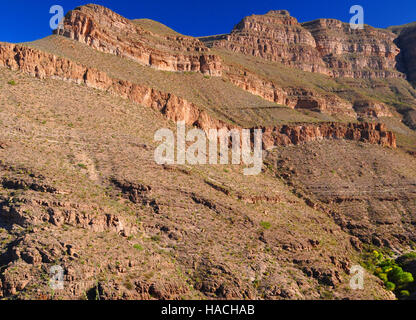 Cliffs of Paleozoic Carbonates, Sacramento Mountains, Otero County, New Mexico, USA Stock Photo