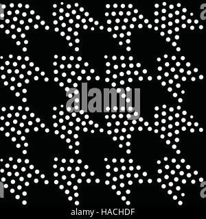 Vector geometric seamless pattern. Repeating abstract dots Stock Vector