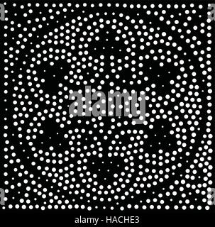 Vector geometric seamless pattern. Repeating abstract dots Stock Vector