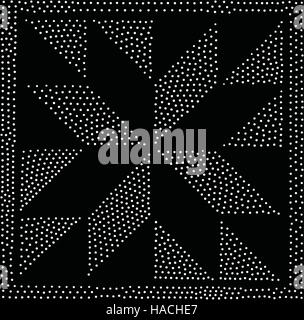 Vector geometric seamless pattern. Repeating abstract dots Stock Vector