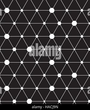 Vector seamless pattern. Modern line geometric background Stock Vector
