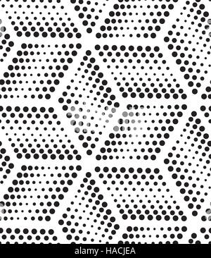 Vector geometric seamless pattern. Repeating abstract dots Stock Vector