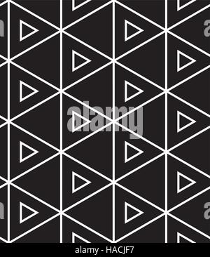 Vector seamless pattern. Modern linear geometric texture Stock Vector