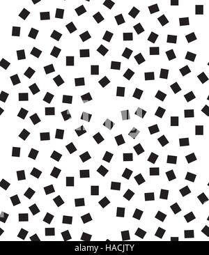Vector geometric seamless pattern. Modern square, dots texture Stock Vector
