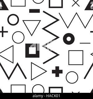 Universal vector lineal geometric seamless pattern in minimalist Stock Vector